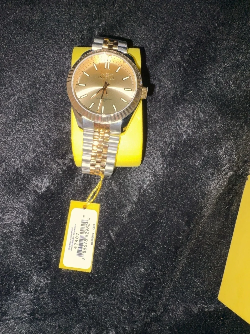 Invicta Two-Tone Gold Silver Men's Bracelet Watch
